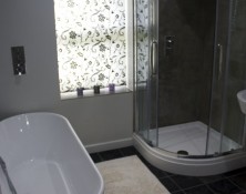Modern Bathroom with Tadelakt Shower